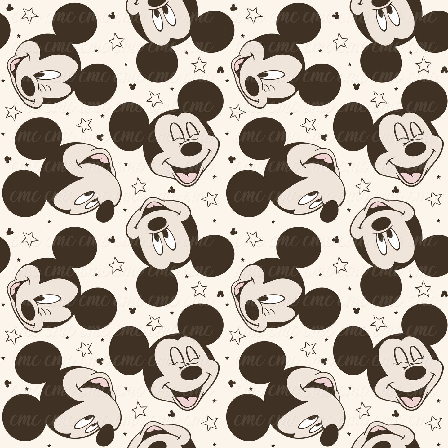 Modern Mouse Mix Cream Seamless Pattern