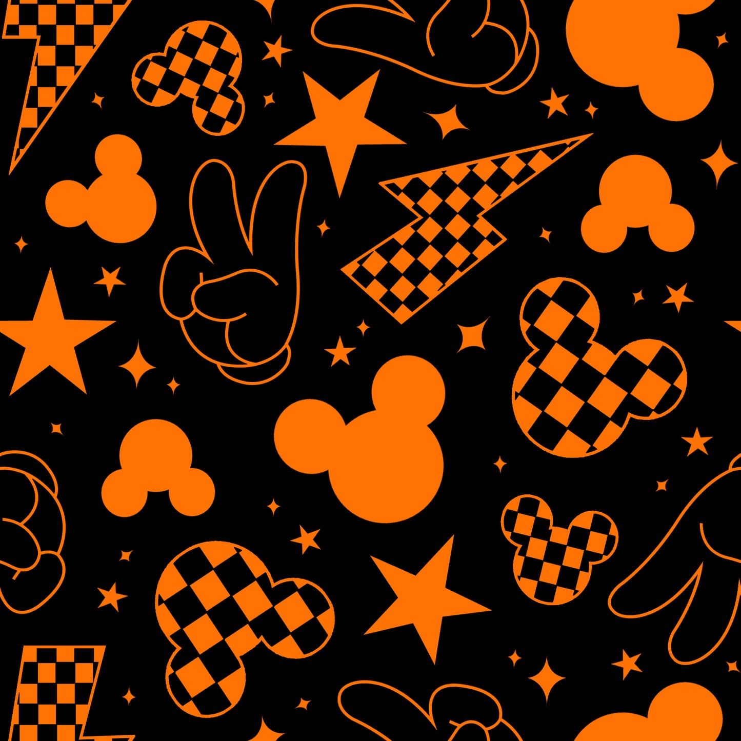 Magical Fun Spooky Seamless Pattern